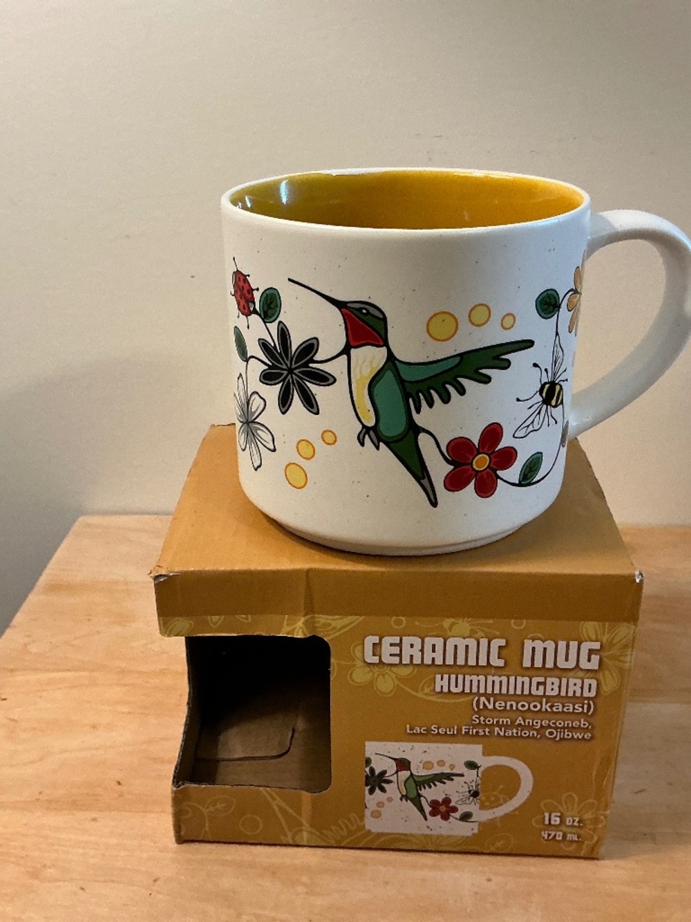 Native Northwest Ceramic Mug Hummingbird 16 oz